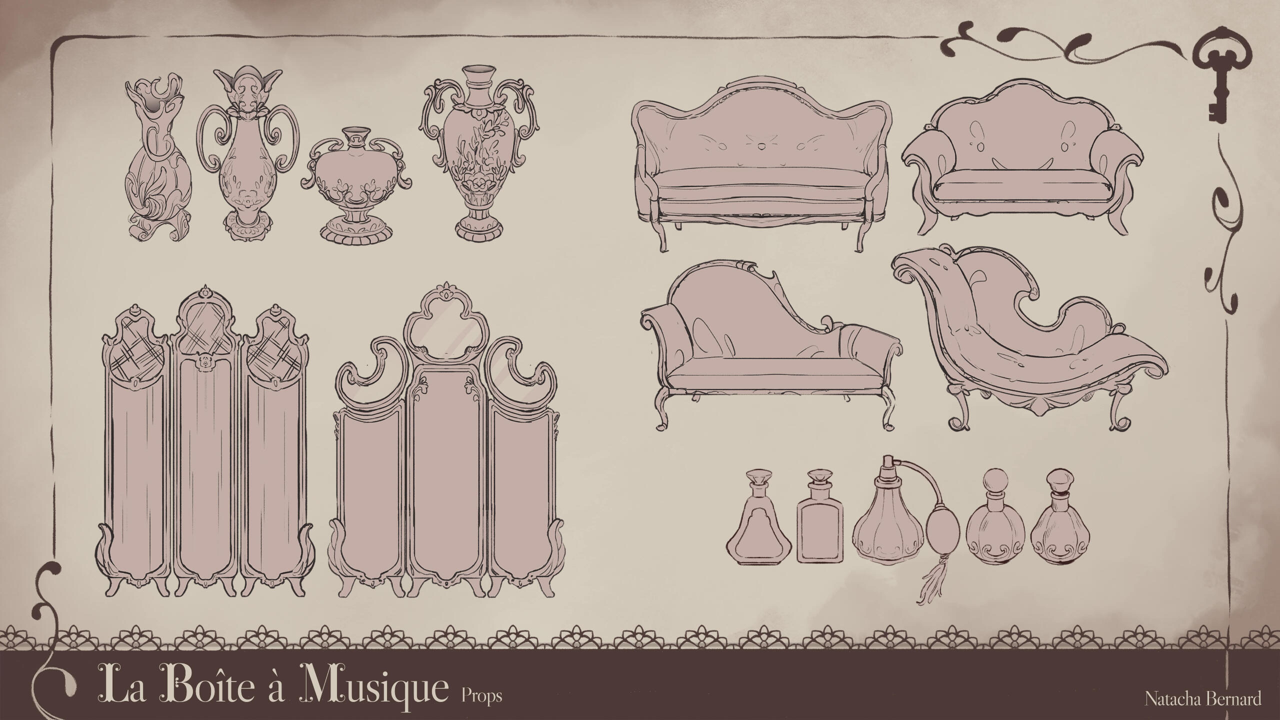 Prop Design Chambre de Baronne